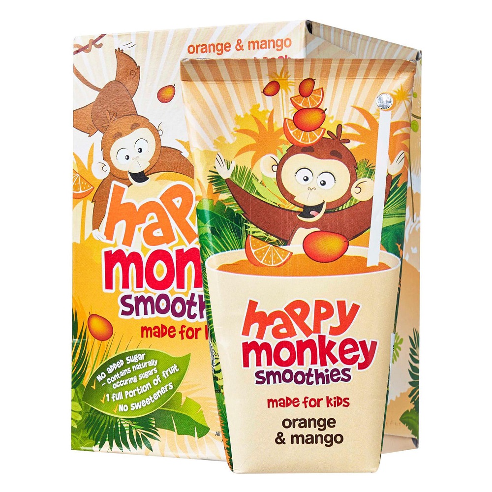 Happy Monkey Smoothies Orange Front Box Republic of Whiskey
